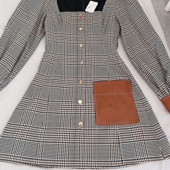 Staid Mini Glen Plaid dress - Picture 9 of 12